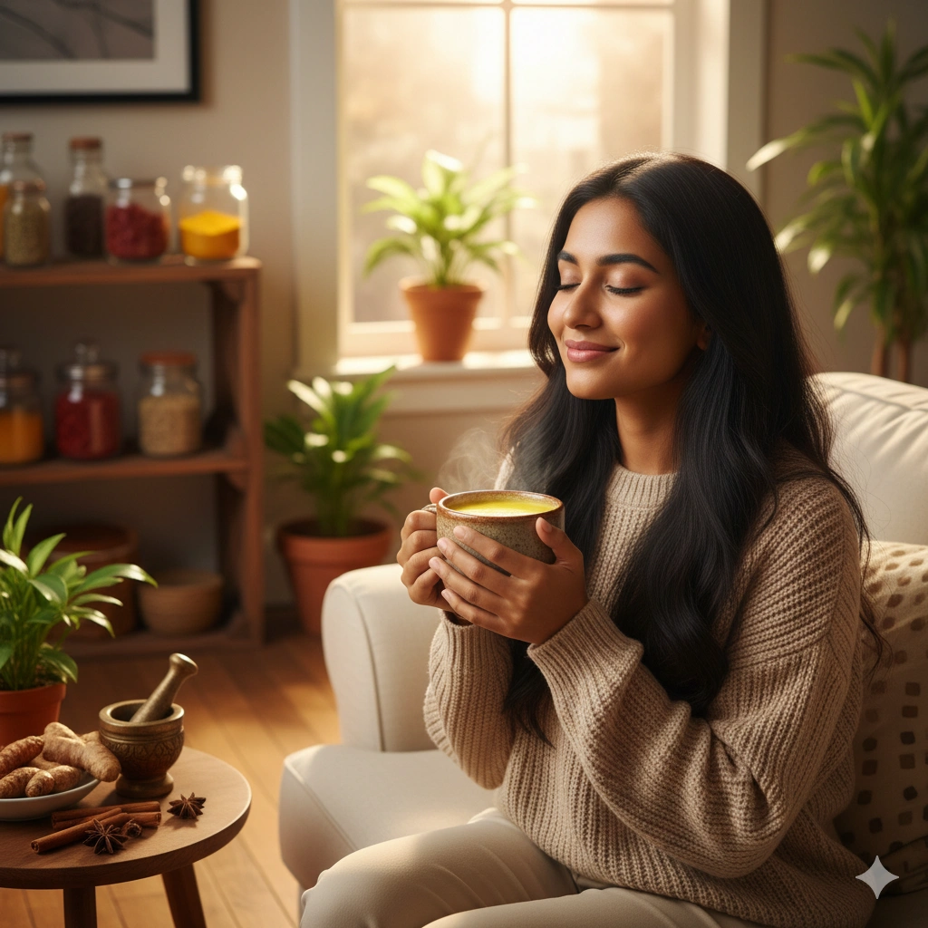 Turmeric Milk for sinus