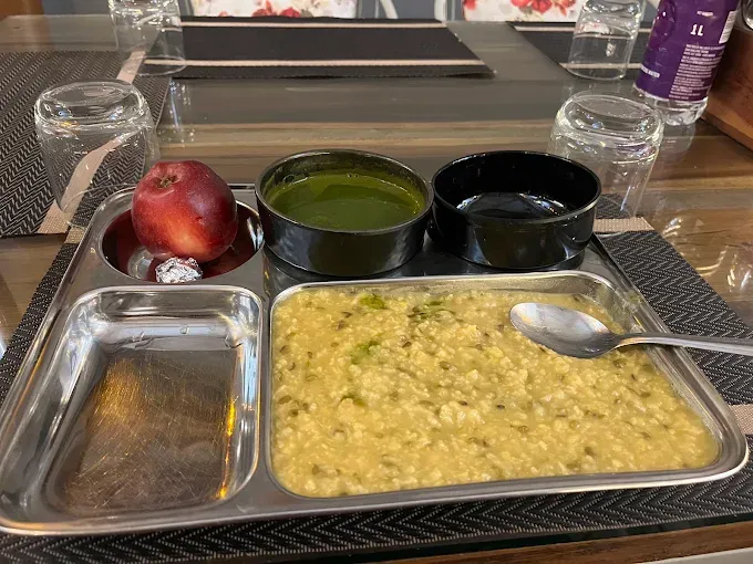 Satvic food dining area