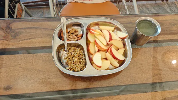 Satvic food fresh meal spread